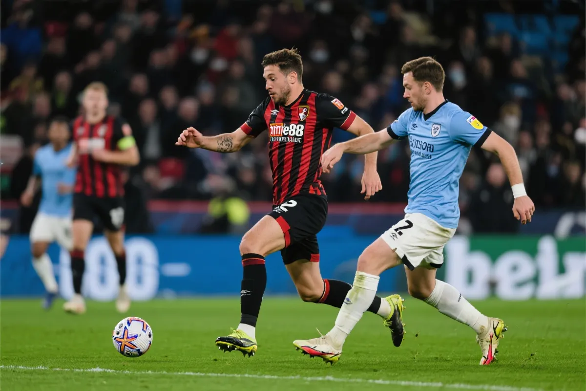 激烈的足球赛事对抗